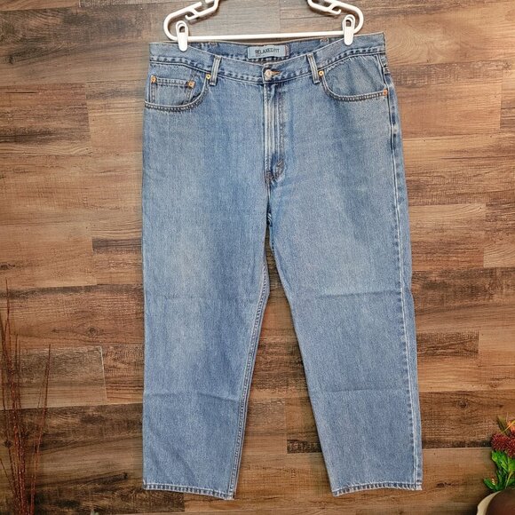 Vtg Levi's Jeans Mens 40x30 Measures 38x30 Relaxed Fit 550 Medium Light Y2K - Picture 1 of 9